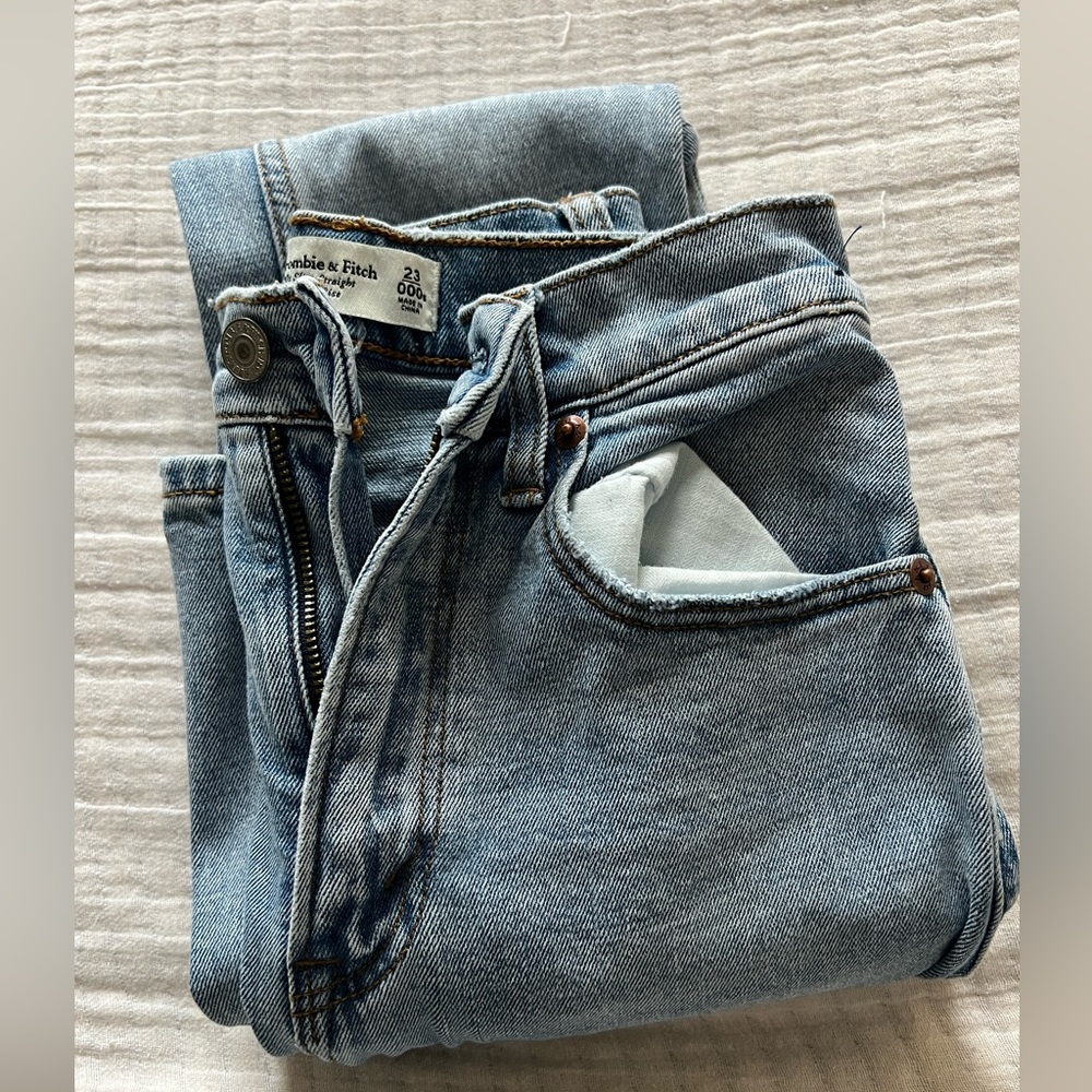 Abercrombie curve love slim straight jeans